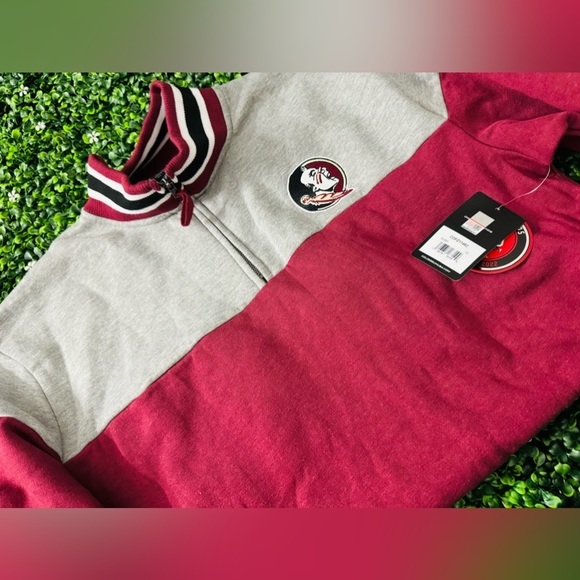 Colosseum Men's Garnet/Heather Gray Florida State Seminoles Be The Ball Quarter- - Picture 2 of 5